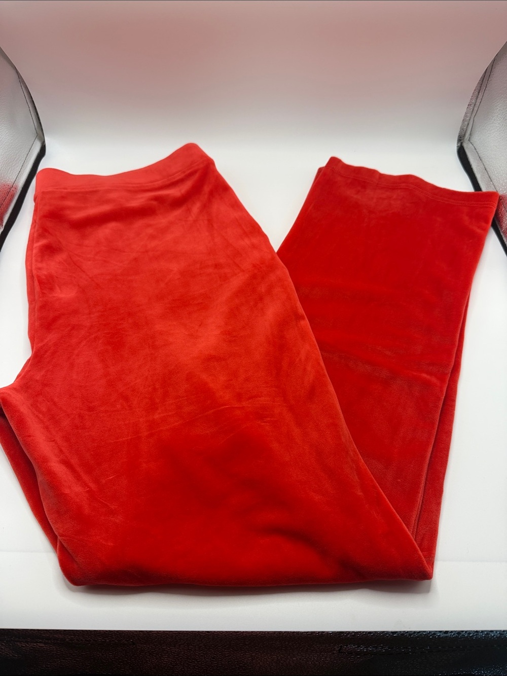 Juicy Couture Red Soft Velour Pants Large